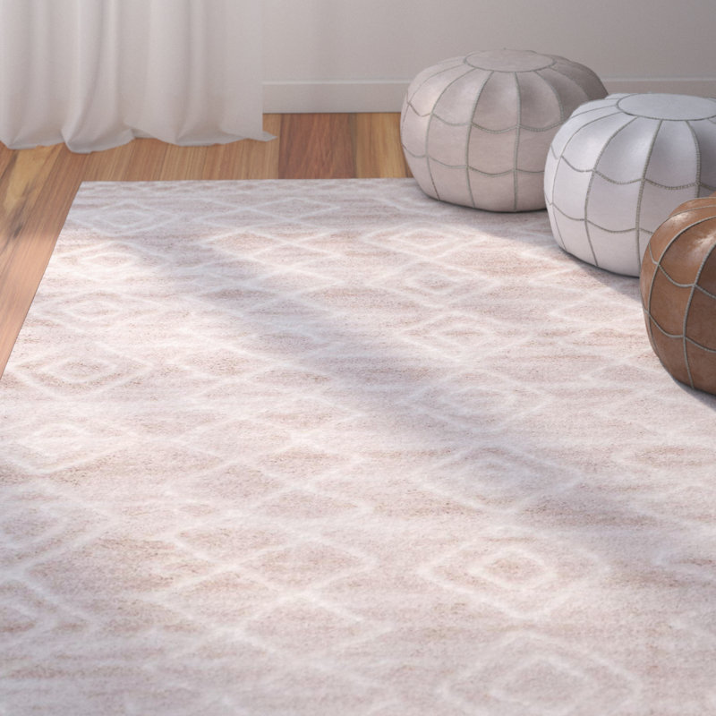 Tapis beige clair Willacoochee, Rectangle 7 pi 10 po x 10 pi