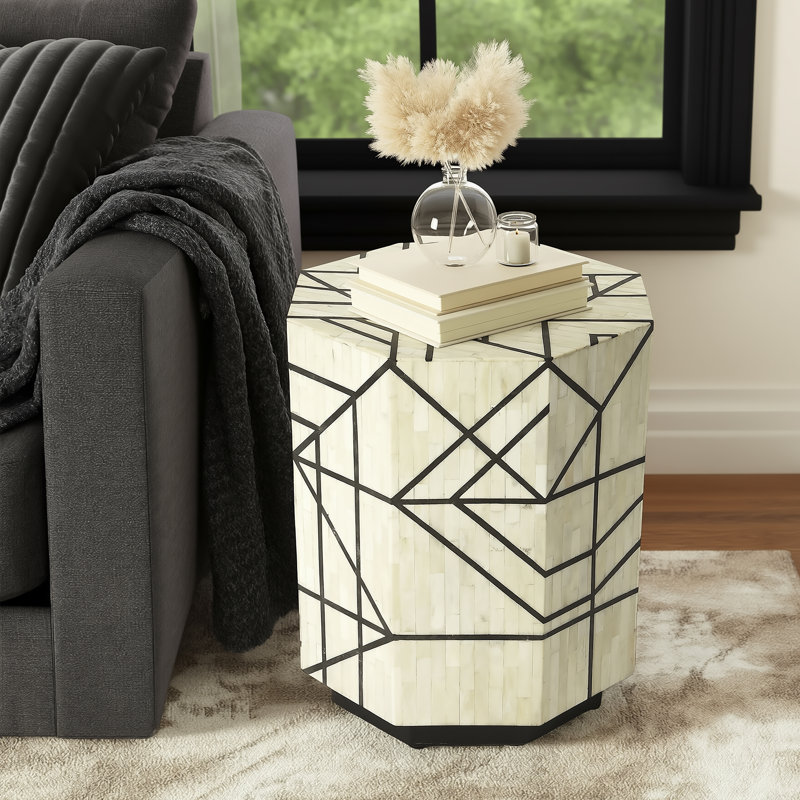 Greta Bone Inlay Side Table