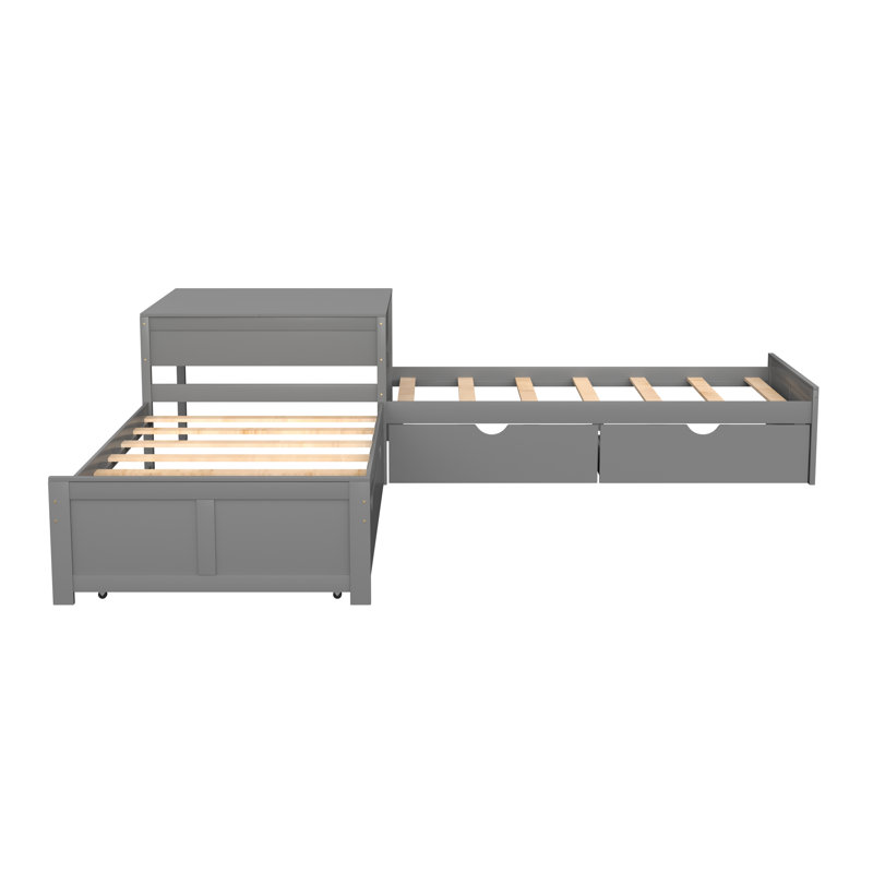 Storage Bed, Gray