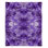 Couverture sherpa doux en couleur mauve en hélice de teinte