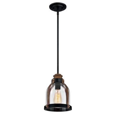 Luminaire suspendu en forme de cloche à 1 lumière Darcy