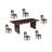 Solid Wood Live Edge Dining Table-739315283-739756618