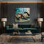 Chiens, teckel gris, art mural sur toile-490296730
