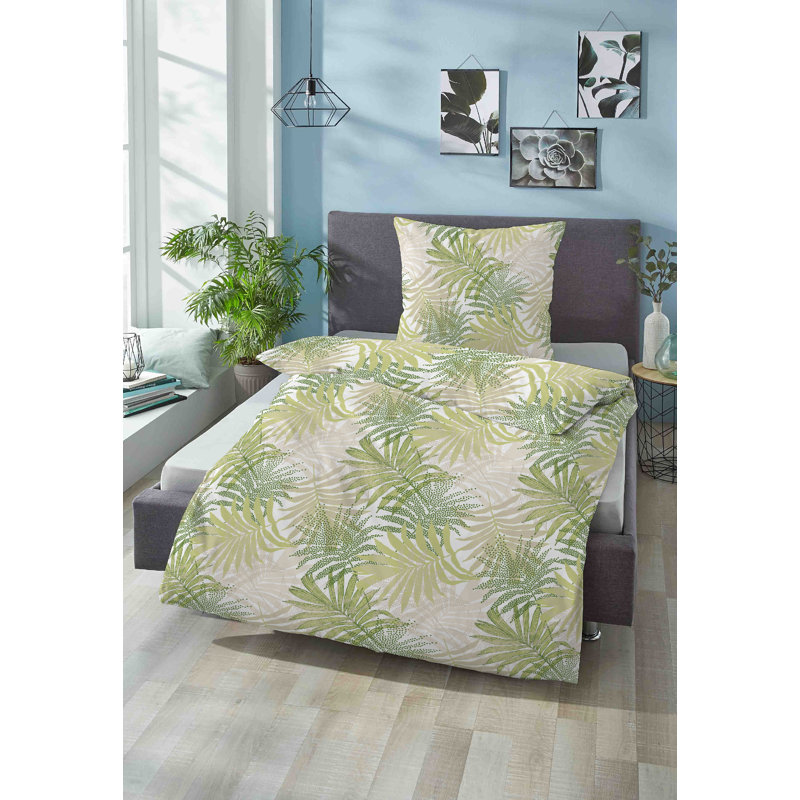 Cotton Floral Duvet Cover Set with Pillow Shams