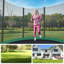 Dent Freeport Park 305cm Round Backyard Trampoline with Safety Enclosure