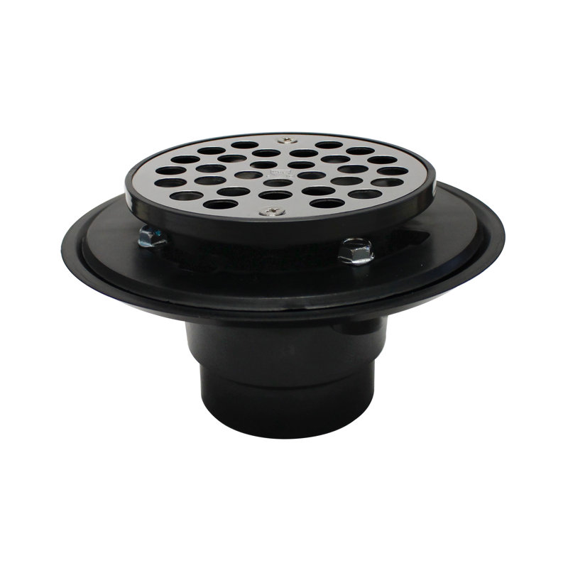 Grid Shower Drain, Black
