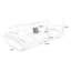 Canapé modulaire en polyester blanc crème-842518329-842518330