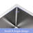 27 Inch Deep Kitchen Basin Sink, Stainless Steel 16G T304, R10 Corner, Noise Reduction Pad, 27"X21"X10 Design, 10" Basin, Condensation Coating,