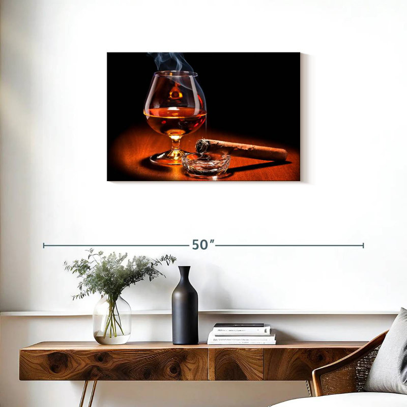 Yarlin Cigar And Cognac Drinks, 20" H x 30" W