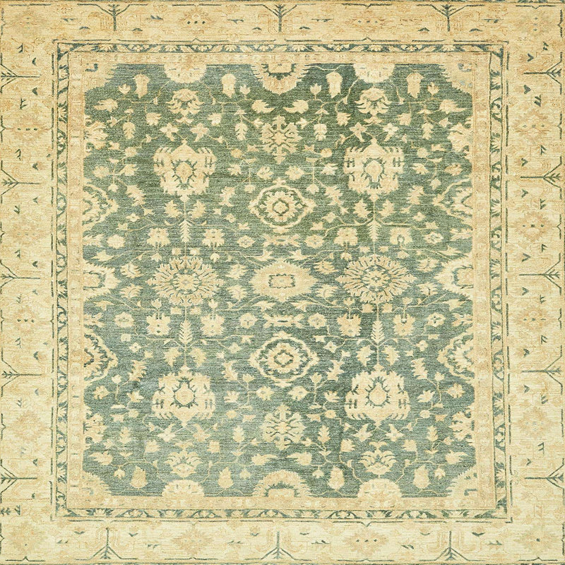 Oriental Indoor Rug, Square 3'