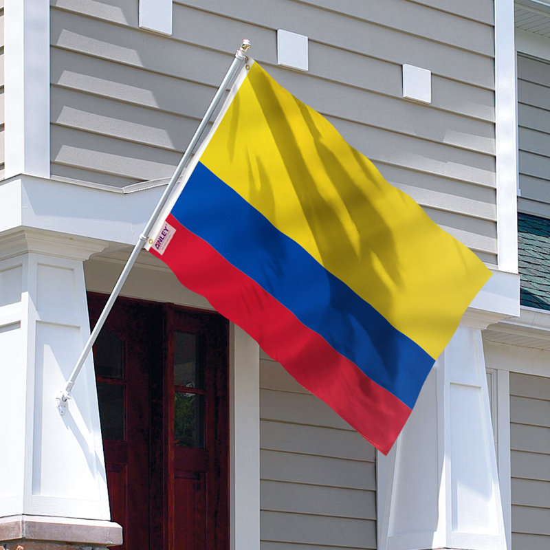 Drapeau de la Colombie drapeau de maison en polyester 36 x 60 po
