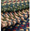 Tapis géométrique en laine tissé à la main Artrina en brun / bleu / vert-657696573