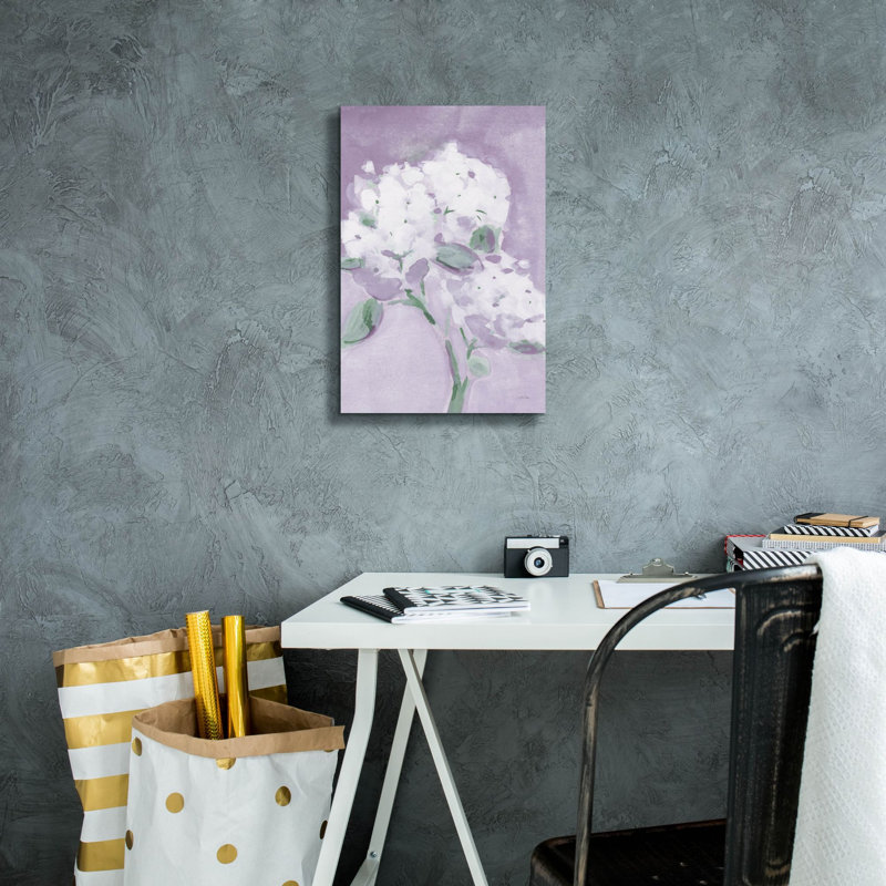 Epic Graffiti 'Elegant Hydrangea Purple'  by Katrina Pete Canvas Wall Art, 18" H x 12" W x 0.75" D