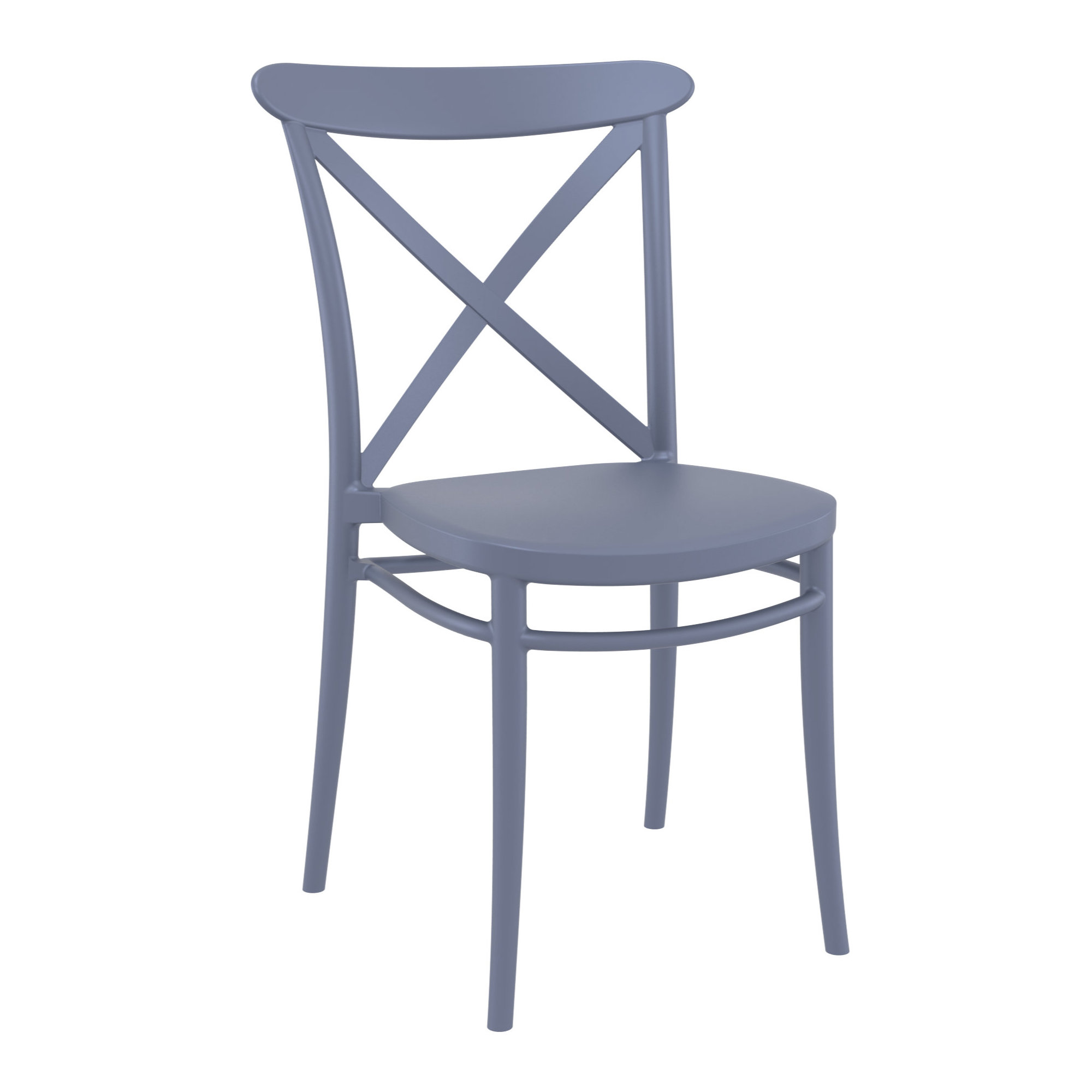 Farrah Square 2 - Person Bistro Set, Dark Gray