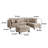 Safeer Upholstered L-Shaped Sectional Reversible-29210451