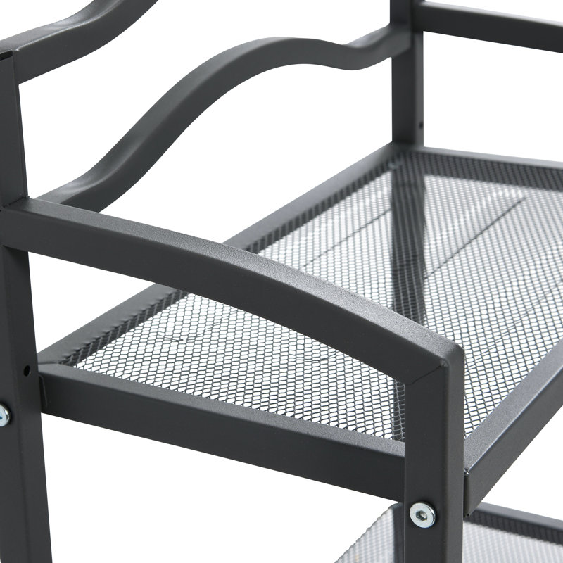 Smoljanski Metal Bathroom Shelves, Grey