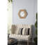 Miroir hexagonal en bois 18,5 po X