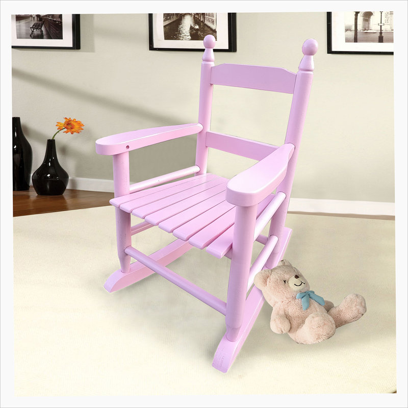 Chaise berçante intérieure ou extérieure, Rose