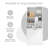 Tall Storage Cabinet with Adjustable Shelves, Large Flip-Out Basket & Enclosed Cabinets – Perfect for Bathroom, Living Room, or Office, MDF Material with Aluminum Alloy Handles-1615645515