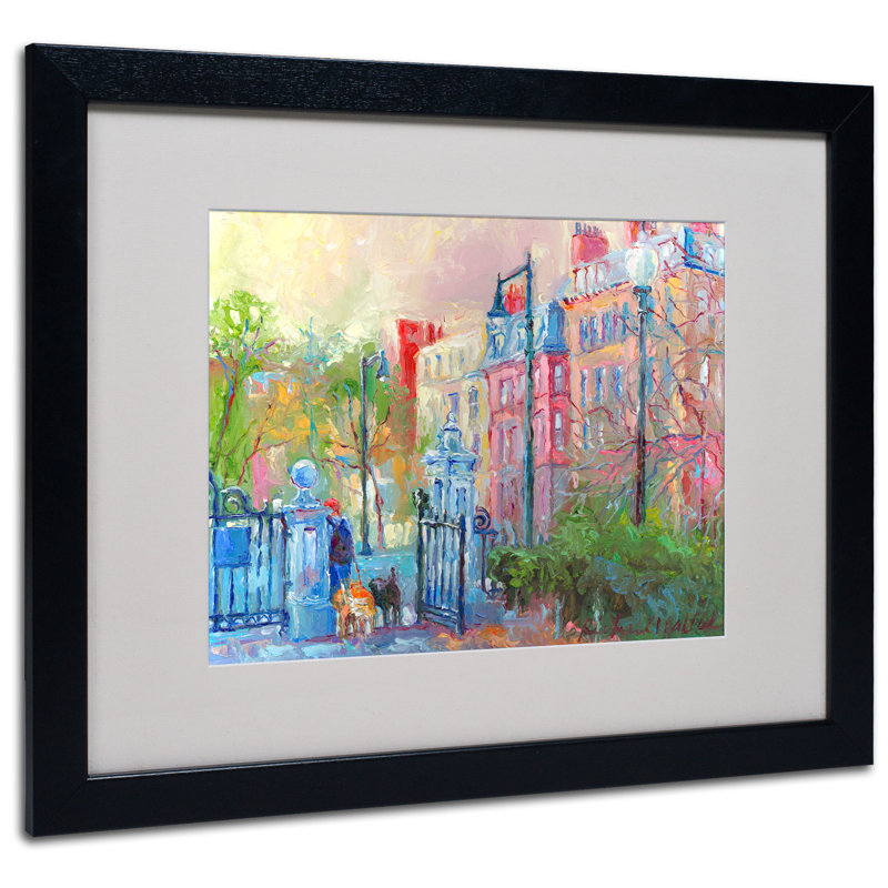 «», reproduction d’art sur toile encadrée Boston, H 11 po x l 14 po x P 0,5 po, Noir