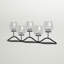 Wavy Iron and Glass Candelabra