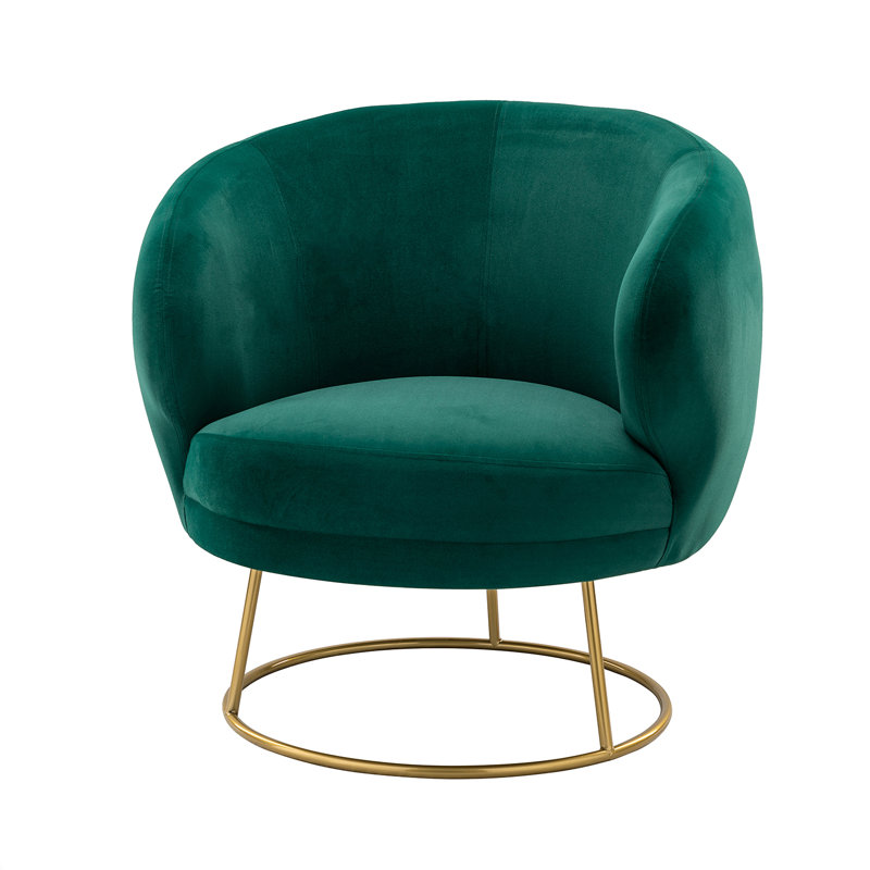 Fauteuil demi-tonneau 28,4 po, Polyester vert