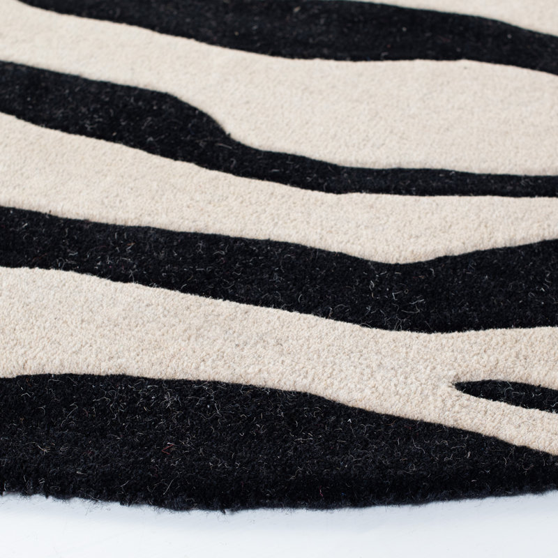 Tapis en laine touffeté à la main Christoper, Carré 6 pi