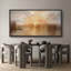 «Golden Lake Sunset», impression sur toile encadrée, décor naturel impressionniste chaleureux-115271035-115271034