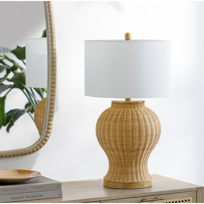 Bocanegra Wicker/Rattan USB Table Lamp