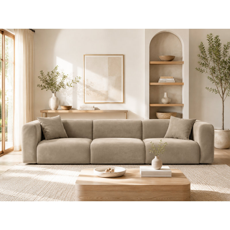 3 Seater Velvet Sofa