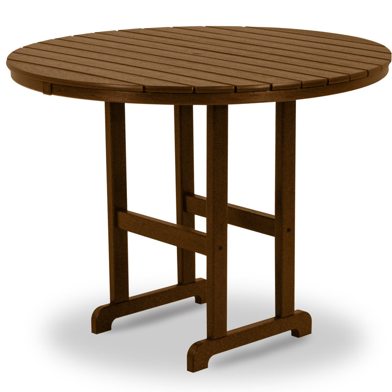 Table de comptoir POLYWOOD, Teck, 48 po