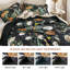 Ensemble de courtepointe 3 pièces à motif floral en microfibre pour chambre à coucher pour utilisation toute saison-122910319-122910321