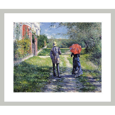 «The Path Uphill» par Gustave Caillebotte, impression giclée sur cadre