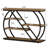 41.3" Industrial Console Table, Farmhouse Entryway Table With 5-tier Storage Shelves