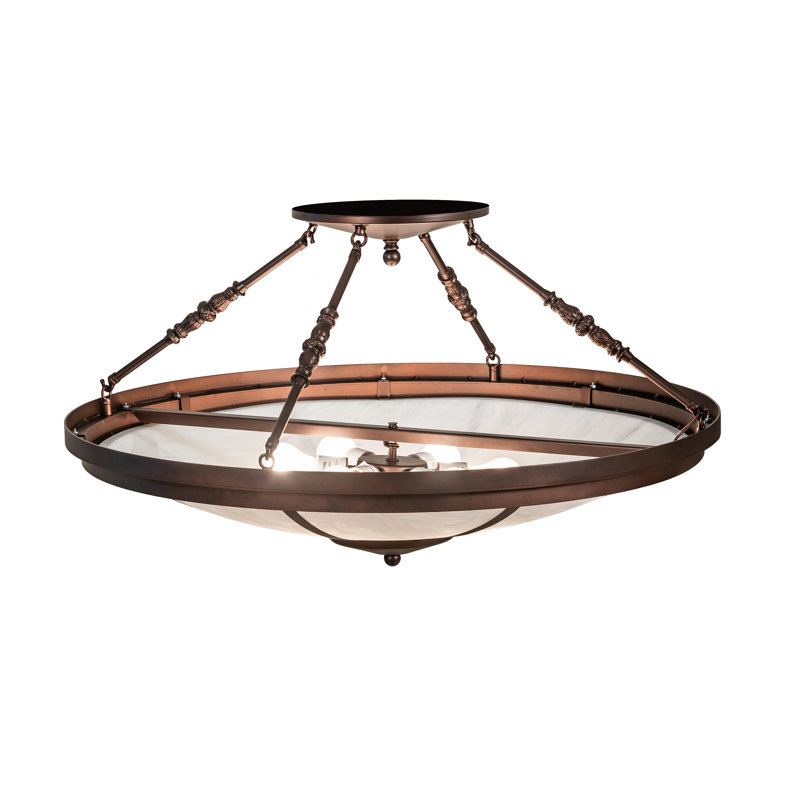 6 - Light Semi Flush Mount