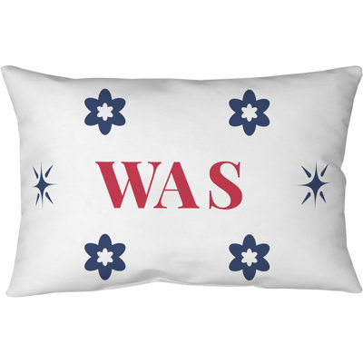 Oreiller Washington Basketball en faux lin 20 pouces x 14 pouces