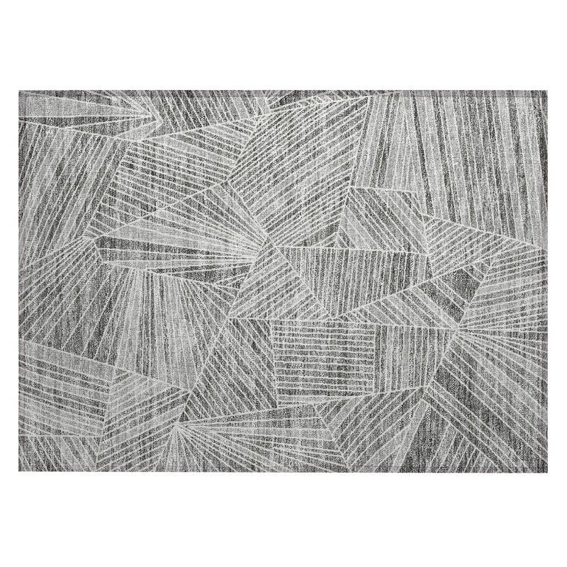 Colier Abstract Indoor / Outdoor Rug, Rectangle 1'8" x 2'6"