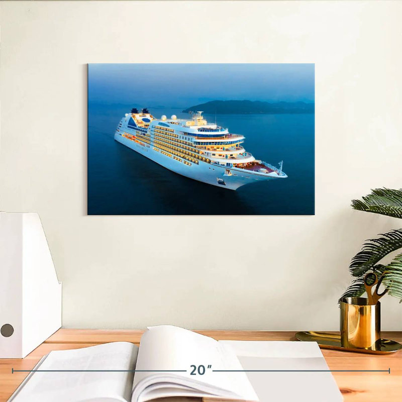 Cruise Ship, 8" H x 12" W
