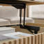 Table basse cannelée avec rangement-1955725746