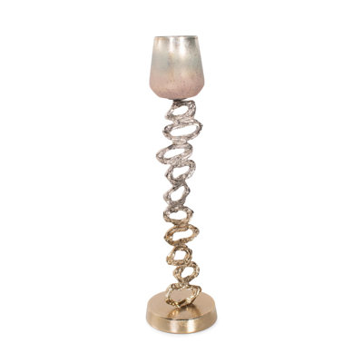 Teresina Gold  Ombre Candleholder- Tall