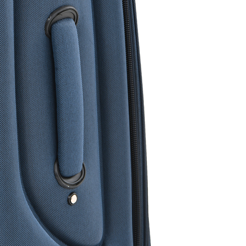 Ensemble de 3 valises extensibles Softside Valise, 28" H x 18.9" W x 12.2 " D, Dark Blue