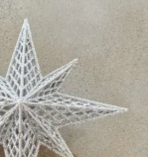 Décoration pour arbre de Noël argenté