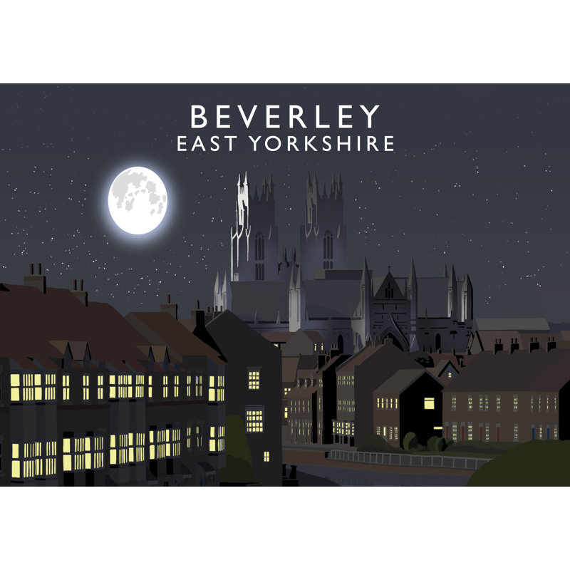 Beverley Night 1 Piece Wall Art, 40 cm H x 50 cm W x 1 cm D, No Frame