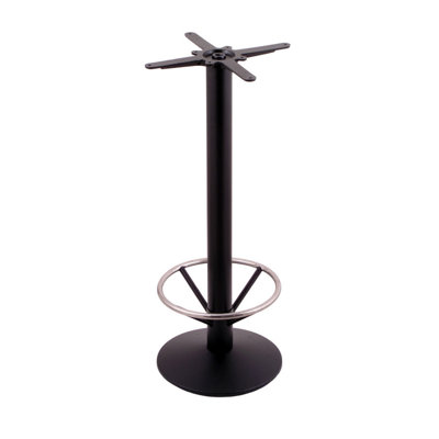 34" Tall, Round Table Base with Foot Ring