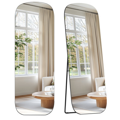 Glass Rectangle Floor Mirror