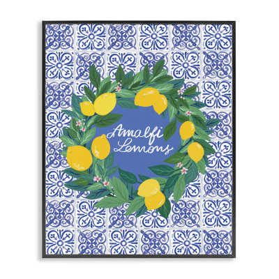  Amalfi Lemons on Tile Giclee Art by Be Ni La