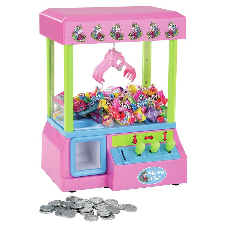 Define Essentials Claw Machine - Arcade Mini Toy Grabber Machine for Kids - Candy Machine- Retro Carnvial Music & Flashing Lights- Best Birthday Gift Game. Use