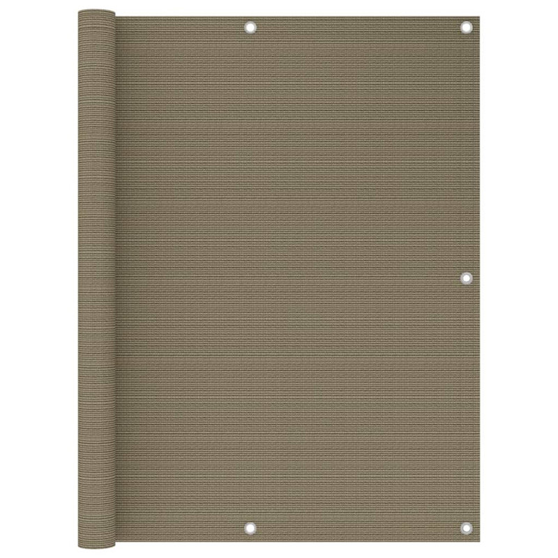 Dakota Fields 500cm W x 120cm D Plastic Cover Retractable Freestanding Awning, Taupe