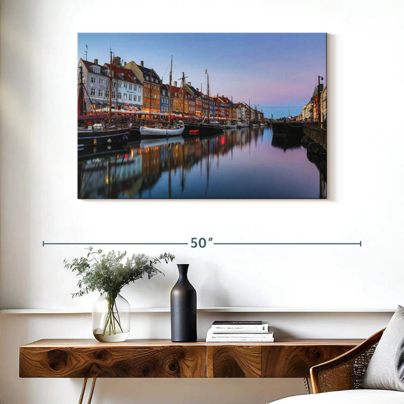Nouveau port Tergel Nyhavn, H 26 po x l 39 po
