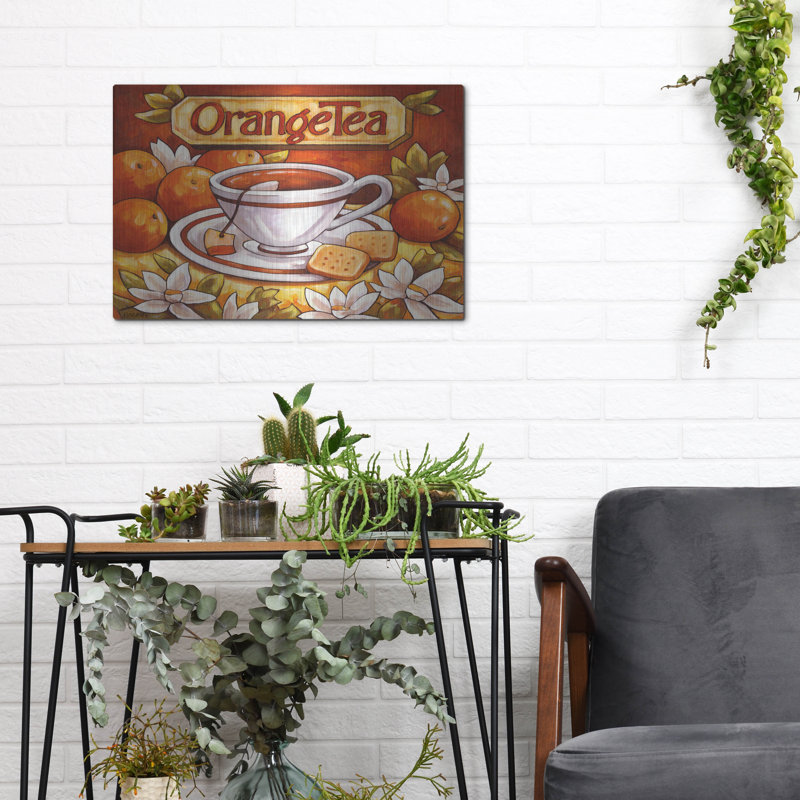 «Tea Time Orange Tea» par Cathy Horvath, H 12 po x l 16 po